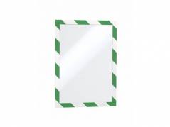 Inforamme, Durable, gr&oslash;n/hvid, A4 pakke a 10 stk