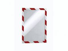 Inforamme, Durable, r&oslash;d/hvid, A4 pakke a 10 stk