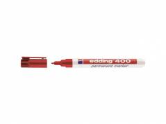 Marker Edding 400-02 permanent rød 1mm rund spids