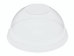 Låg RPET Crystal dome m/hul 60stk/ps