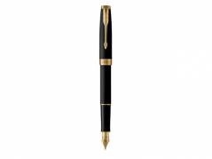 Fyldepen parker Sonnet Matte Black med Guld Trim medium spids