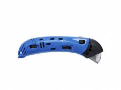 Sikkerhedskniv PHC GSC3 blå med automatisk tilbagetrækning