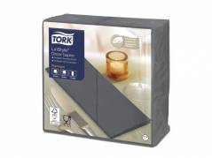 Serviet Tork Linstyle antracit 39x39cm 1/8 fold 50stk/pak