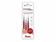 Rollerpen Pentel  Energel rød 3-pack LRN5-3B