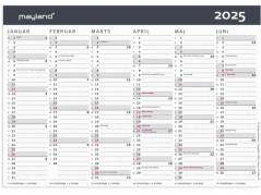 Kontorkalender Moderne A5 2025 