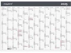 Kontorkalender Moderne A3 1x13 mdr. 2025 