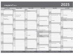 Basic kontorkalender A3 2025 