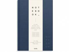 Notebook Textile A5 dark blue lined