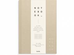 Notebook Textile A5 beige lined