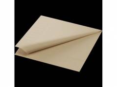 Frokostserviet, Duni, 1/4-fold, 3 lag væv, brun 330mmx330mm, pakke a 250 stk