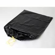 Affaldss&aelig;kke, 53 &micro;m, 700 x 1100 mm LD-PE, sort, kapacitet 100.000l med lukkestrop, rulle a 10 poser