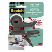 Tapedispenser, Scotch CLIP & TWIST, 19mmx9.00m Kerne diameter: 25, gr&aring;