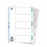 Register, Elba, A4,210x297mm, 1-5, hvid