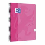 Notesbog, Oxford Touch, Kvadreret, A4+ pink, 238x297mm, 90g/m2