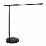 Bordlampe, Unilux, Diva, USB+QI oplader sort