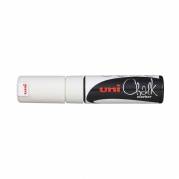 Chalkmarker, Uniball Ocean care, PWE-8K 8MM, Rund spids, hvid, permanent