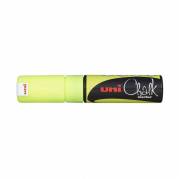 Chalkmarker, Uniball Ocean care, PWE-8K 8MM, Rund spids, gul, 401575724