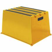 Sikkerhedstrin, Twinco Twin 375x527x307mm, 1 trin, gul