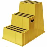 Sikkerhedstrin, Twinco Twin 890x585x730mm, 3 trin, gul