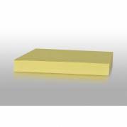 Folia Karton Play Cut, kanariegul Ubestr&oslash;get, 180g/m2 210mm x 297mm, A4, Smal bane pakke a 100 ark