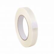 Filamenttape, 25 mm x 50.00 m samlet tykkelse 999 &micro;m kernediameter: 76 mm, Rulle, PP Syntetisk gummi, hvid, pakke a 36 ruller palle a 3168 ruller