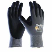 Handsker strik og PU coating, Maxi-Flex No. 8 / M, nylon/polyamid, gr&aring; Pakke a 12 par