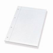 Standardblok, Bantex, linjeret, A4, hvid 210x297mm 4 Huller, Sidelimet