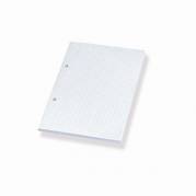 Standardblok, Bantex, Kvadreret, A5 hvid, 148x210mm 2 Huller, Sidelimet