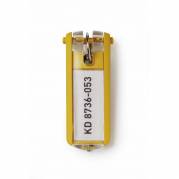 N&oslash;gleskilte, Durable KEY CLIP 25x65, gul