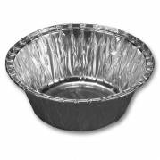 Foliebakke, Plus Pack, Rund, &Oslash; 127 h&oslash;jde 47 aluminium, aluminium, pakke a 100 stk 1-Compartments F&oslash;devaregodkendt