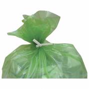 Plastclips, 60 mm, metal, hvid pakke a 100 stk, Twist-ties