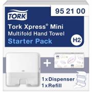 Papirh&aring;ndkl&aelig;der ark, Tork Premium Extra Soft, Starterpack, hvid x295mm, FSC Mix Credit