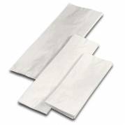 Konfekturepose, 80 x 155 mm, flat bag Papir, hvid, pakke a 1000 stk palle 180 pakker, palle a 180 kartoner F&oslash;devaregodkendt