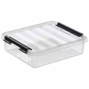 Plastkasse SmartStore, transparent 1L med l&aring;g , 210mm x 170mm x 60mm