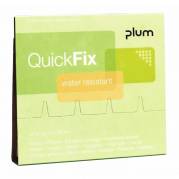 Plaster, Plum, Refille water resistent plastik, pakke med 45 stk