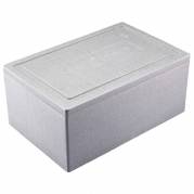 Termo skumkasse, Plus Pack, 1/1GN Rektangul&aelig;r 595x388x262mm Expanded Polystyrene&nbsp;(EPS)&nbsp;, gr&aring;, 1 stk