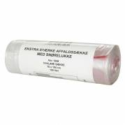 Affaldss&aelig;kke, 30 &micro;m, 720 x 1120 mm LD-PE, transparent, 100 l rulle a 10 stk, F&oslash;devaregodkendt