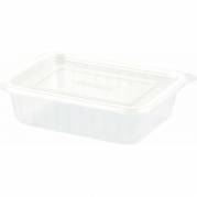 Plastbakke, Duni Fixpack kapacitet 350ml,146x110x41mm pp, transparent, karton a 500 stk F&oslash;devaregodkendt