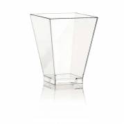Dessertb&aelig;ger, Kova kapacitet 160ml,58x58x76mm PS, transparent, karton a 400 stk F&oslash;devaregodkendt