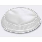 L&aring;g t/foliebakke, Plus Pack, Rund, &Oslash; 262 h&oslash;jde 40 A-PET, transparent, pakke a 200 stk F&oslash;devaregodkendt