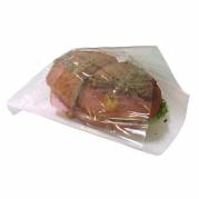 Sandwichpose, 200 x 210 x 210 mm flat bag, Papir + PE, hvid pakke a 500 stk, palle 100 pakker palle a 100 kartoner, F&oslash;devaregodkendt