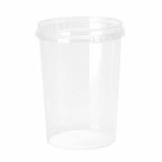 Plastb&oslash;tte, Handy-lock, Rund, &Oslash; 97 h&oslash;jde 55 pp, transparent, kasse a 360 set F&oslash;devaregodkendt