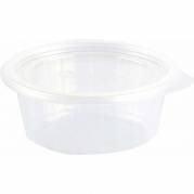 Plastbakke, Duni Fixpack, Rund, &Oslash; 112 h&oslash;jde 40 pp, transparent, karton a 700 stk F&oslash;devaregodkendt