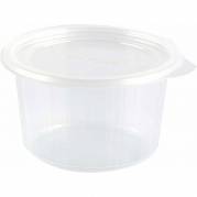 Plastbakke, Duni Fixpack, Rund, &Oslash; 112 h&oslash;jde 61 pp, transparent, karton a 700 stk F&oslash;devaregodkendt