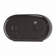 Toiletpapirdispenser ark, Tork T9 Mini Twin, sort 398mmx156mm x 221mm