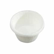 Muffin form, Rund, h&oslash;jde 35 mm indvendig diameter 50.0 mm Pergamentpapir, hvid, pakke a 200 stk W/Edge, F&oslash;devaregodkendt
