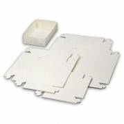 Kage&aelig;ske 150x150x45mm Pap, hvid, Nr. 1, pakke a 500 stk