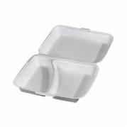 Skumbakke&nbsp;, m/l&aring;g, 2-rums 240x215x70mm Extruded Polystyrene (XPS), hvid karton a 300 stk