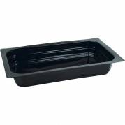 Plastbakke, Duni, 1-rums 1165 ml 162x265x40mm PP, sort, karton a 225 stk F&oslash;devaregodkendt