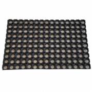 D&oslash;rm&aring;tter, Clean Carpet, Outdoor Rubber ring mat, sort 600mmx800mm x 22mm